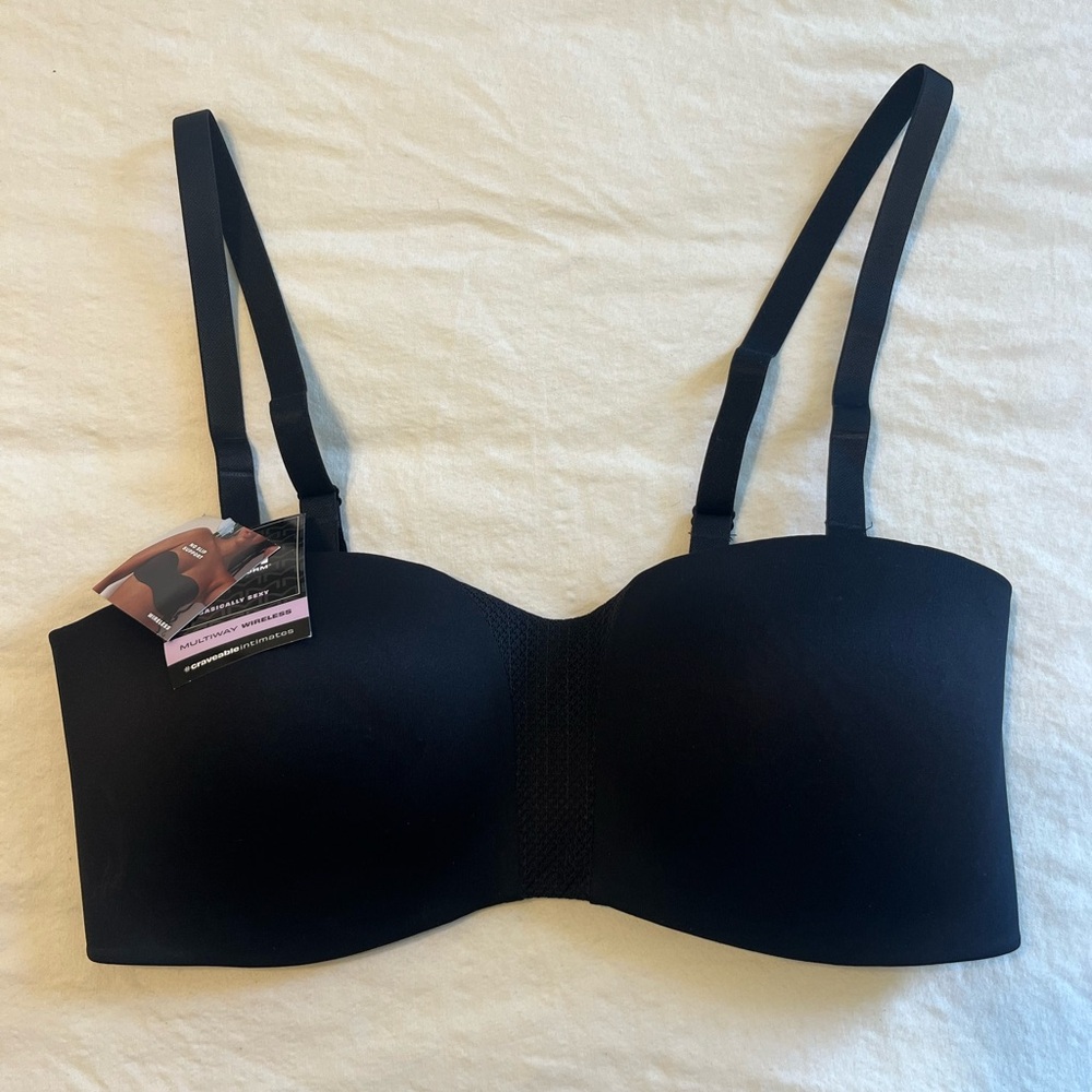 Black Convertible Strapless Bra